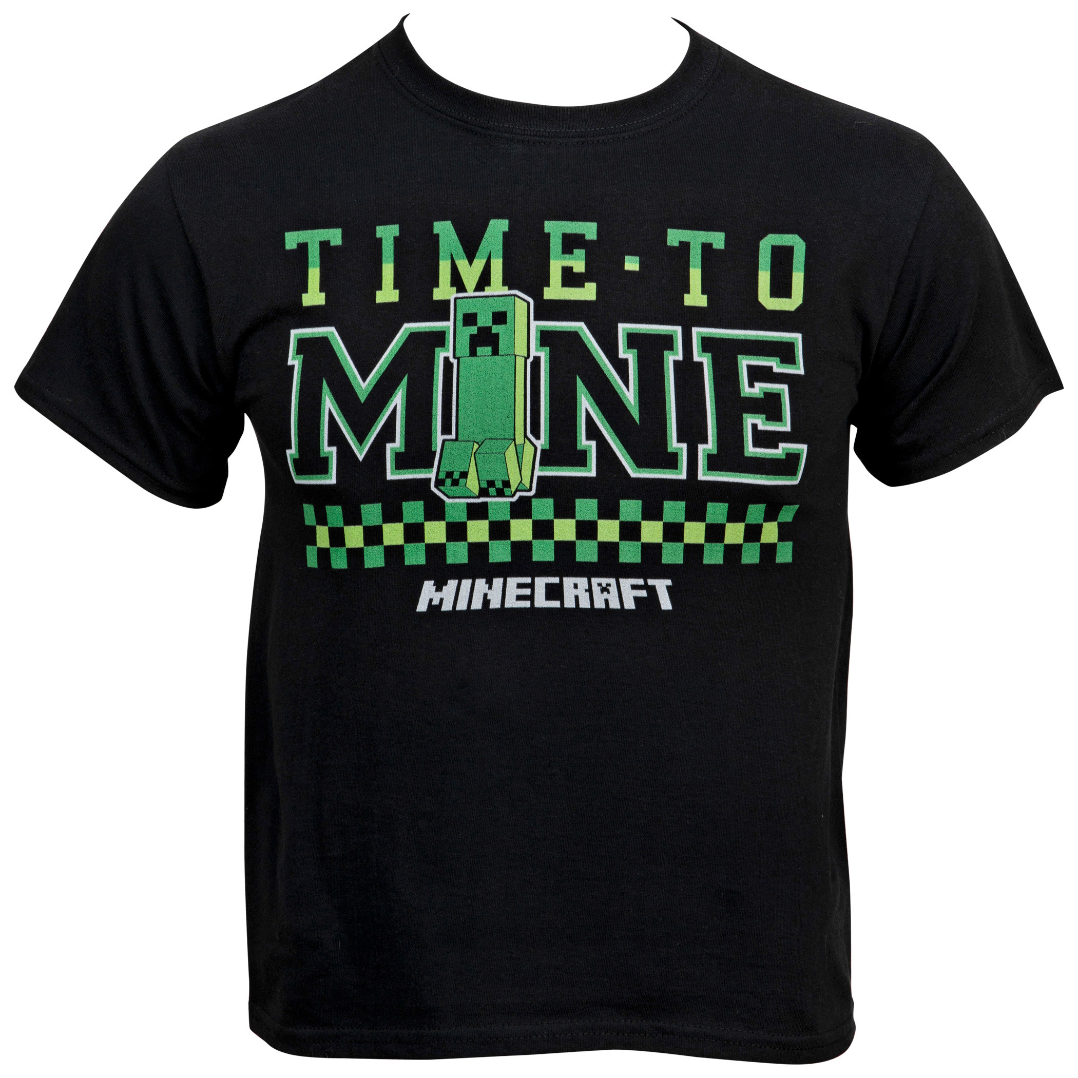 Minecraft Time to Mine Creeper NPC Youth T-Shirt